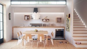 Minimalist Kitchen / Dining room