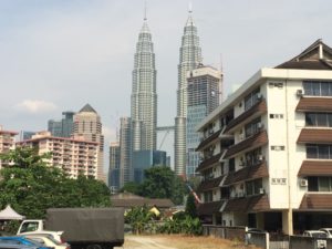 View of Petronas Towers from Kampang Baru