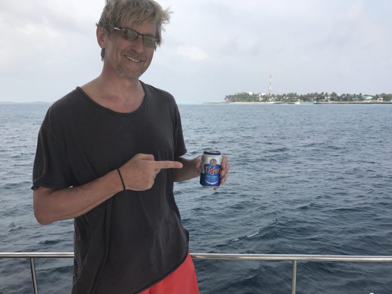 Floating Bar - Beer acquired - Maldives Emotional Gap Analysis