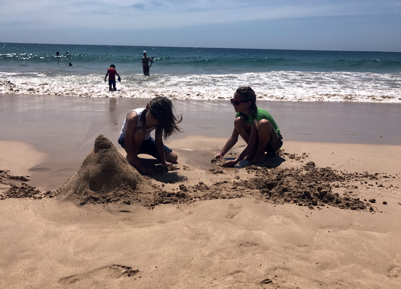 Playing on the Beach in Mirissa