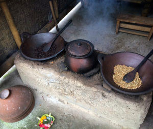 Roasting Coffee Beans in Bali