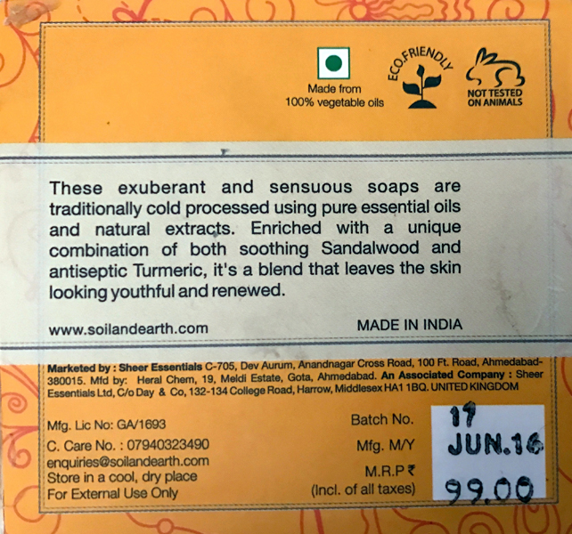 Soap made in India - Chemical-free products